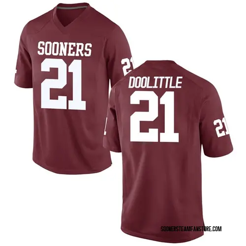 Men's Nike Kristian Doolittle Oklahoma Sooners Replica Crimson Football ...